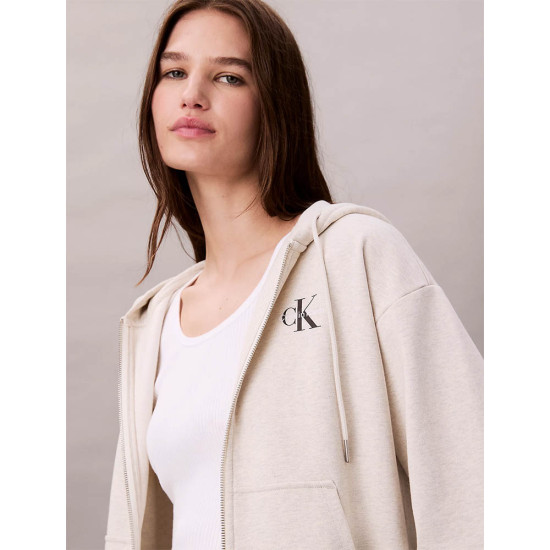 Calvin Klein Γυναικεία ζακέτα Monogram Zip Up Hoodie